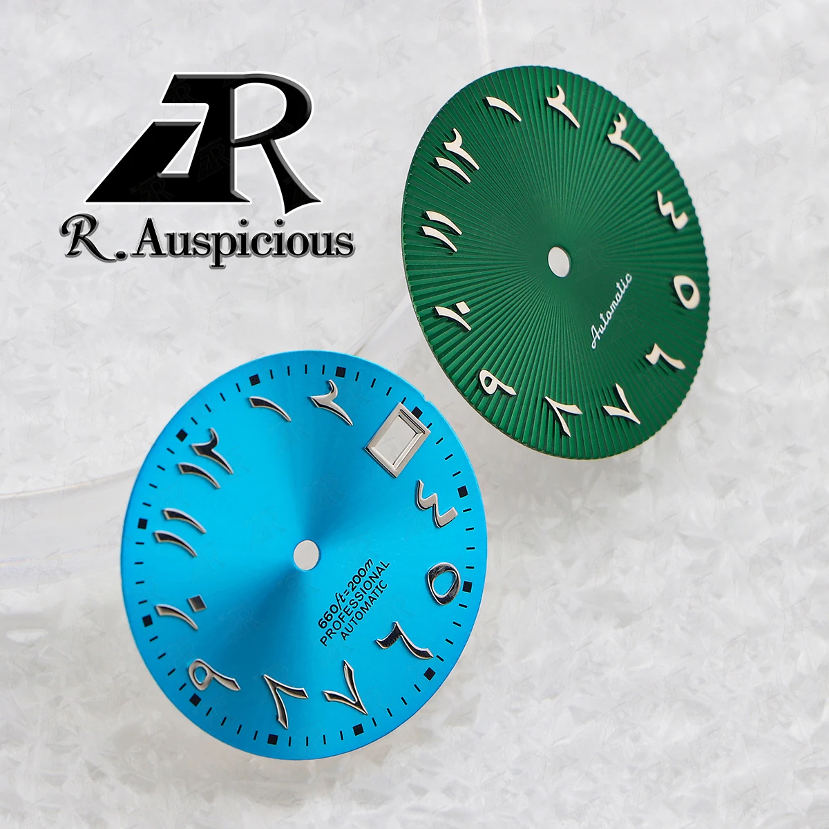 28.5mm Black and White Arabic Math Dial for Watch Repair and Replacement