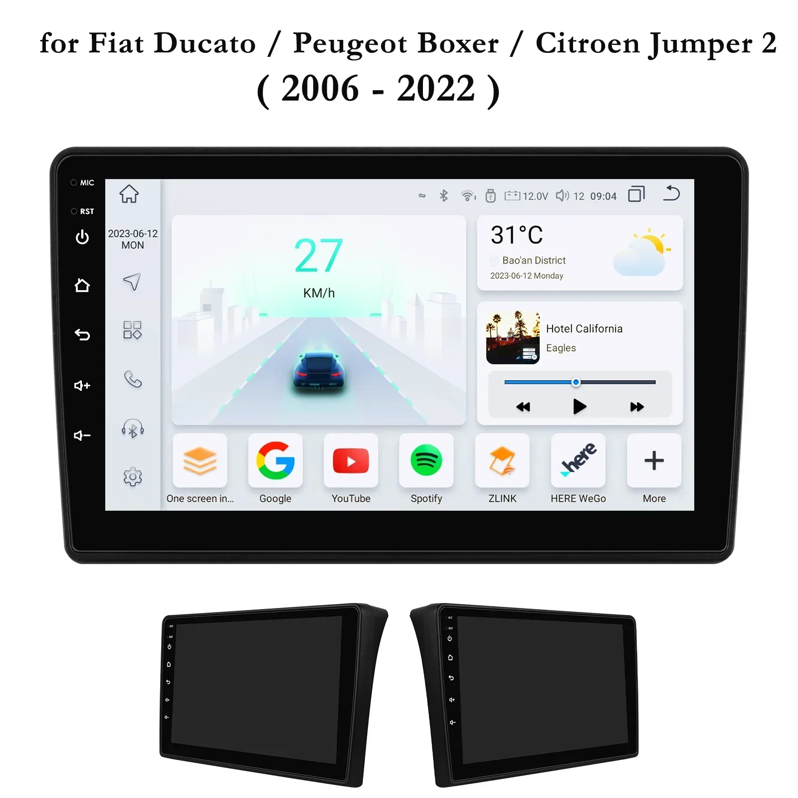

Автомагнитола 2 Din Android для Fiat Ducato 2006-2022 Peugeot Boxer Citroen Jumper 2 Navi GPS Видео Стерео Carplay Авто 4G Авторадио