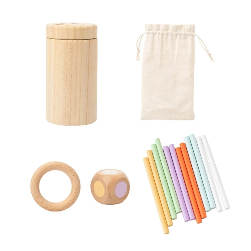 

Pickup Sticks Wooden Thin Pickup Sticks Game Tabletop Development Learning 69HE