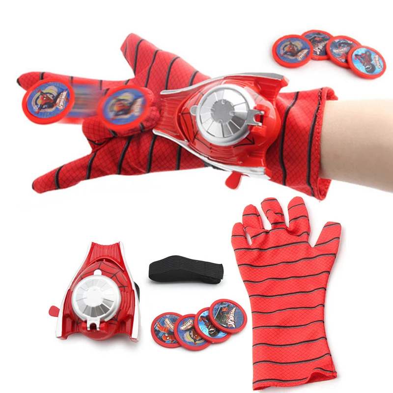 Superheld Kinder Superhelden Spiderman Launcher Handschuhe Cosplay Spielzeug Toy 