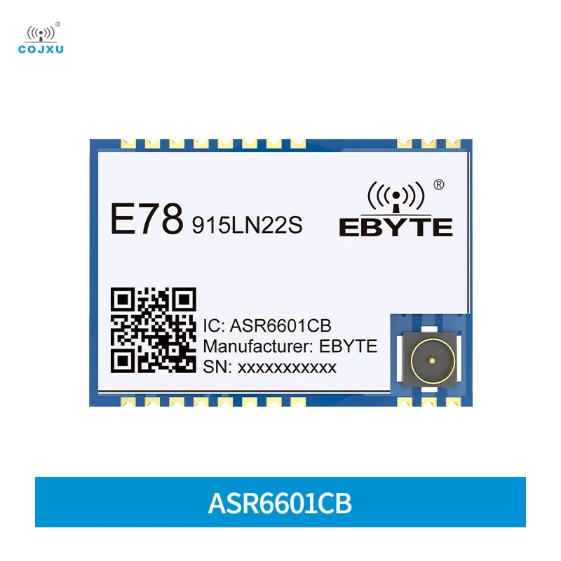 ASR6601 LoraWan Wireless Module 915MHZ COJXU E78-915LN22S(6601) Low Power Consumption ABP/OTAA IPEX/Stamp Hole 22dBm Module