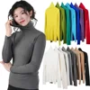 Turtleneck Sweater Women Pullover Knitwear Slim Jumpers Long Sleeve Autumn Winter Warm Tops Woman Sweaters Clothing Jersey 1