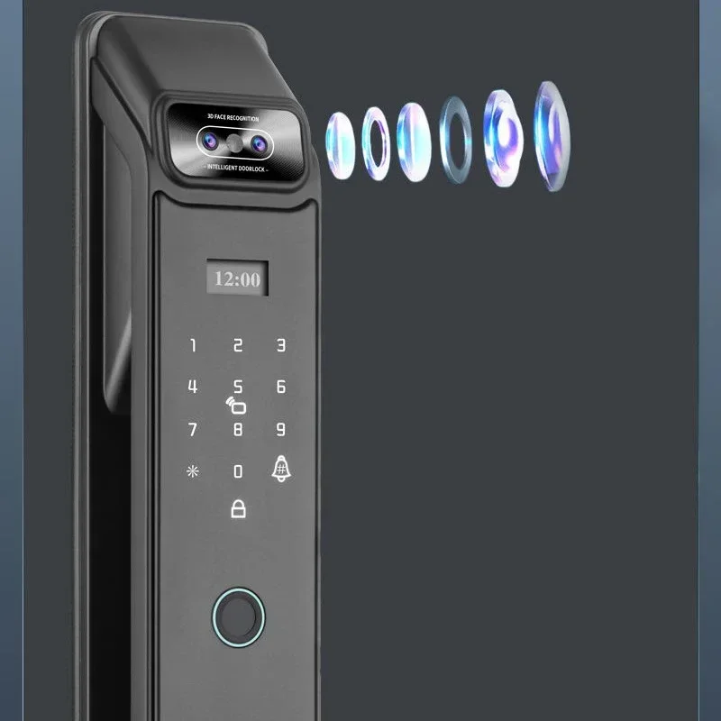 Fingerprint Lock 3D Face Recognition Smart Door Lock WIFI APP Remote Control Home Security Gate Electronic Door