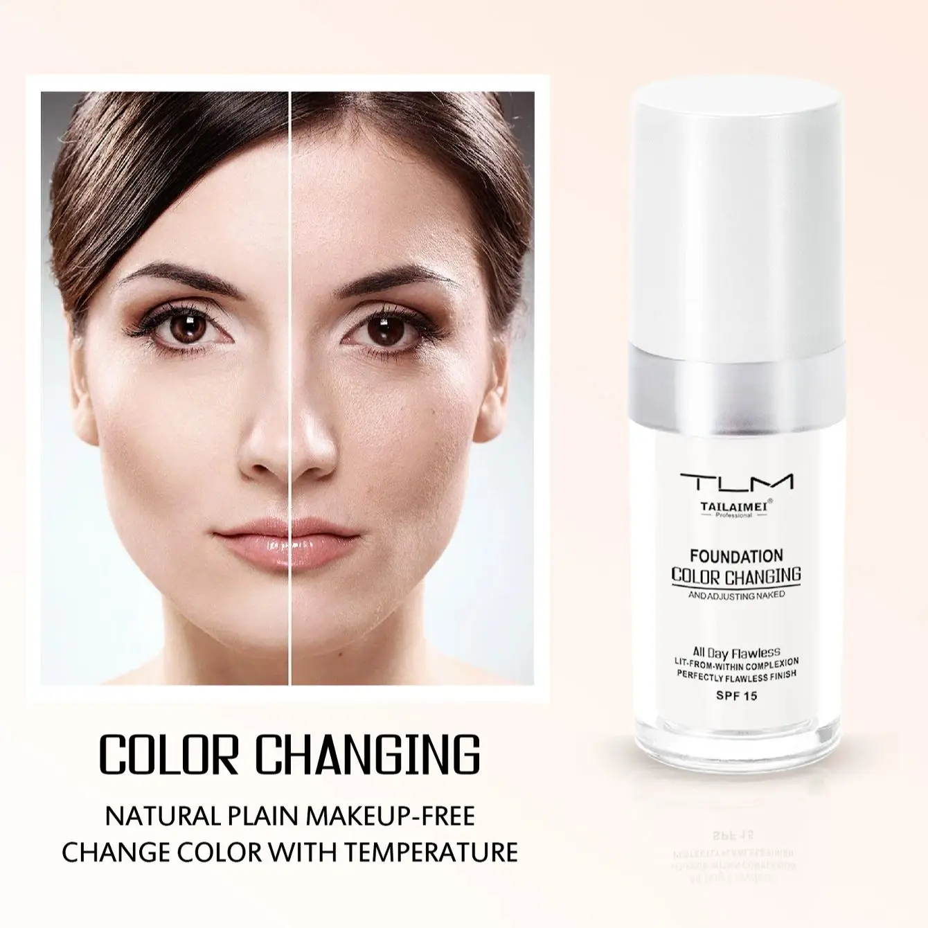 30ml Foundation Magic Color Changing Foundation Liquid Soft Matte Long Lasting 3