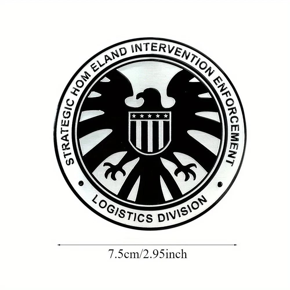 Customized S.H.I.E.L.D. Metal Shield Badge Sticker