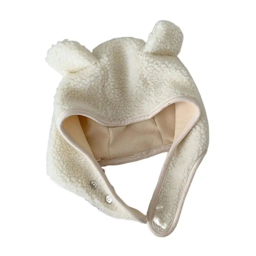 Donna Uomo Cappello A Forma Di Orso Tinta Unita Unisex Berretto Invernale Peluche Protezione Della Testa Morbido Ciclismo Signora Cappello Invernale C