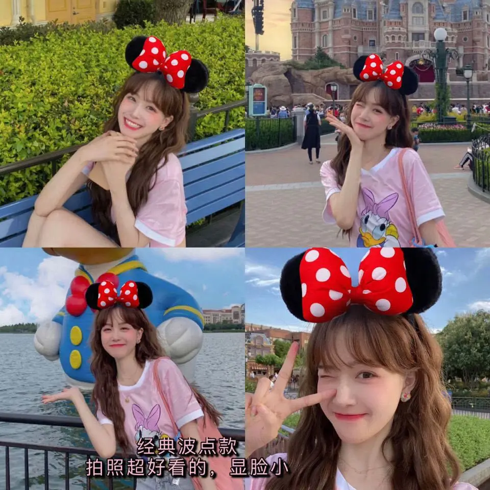 Mickey Mouse Ear Headband - Sequin Hair Hoop for Girls Birthday Party