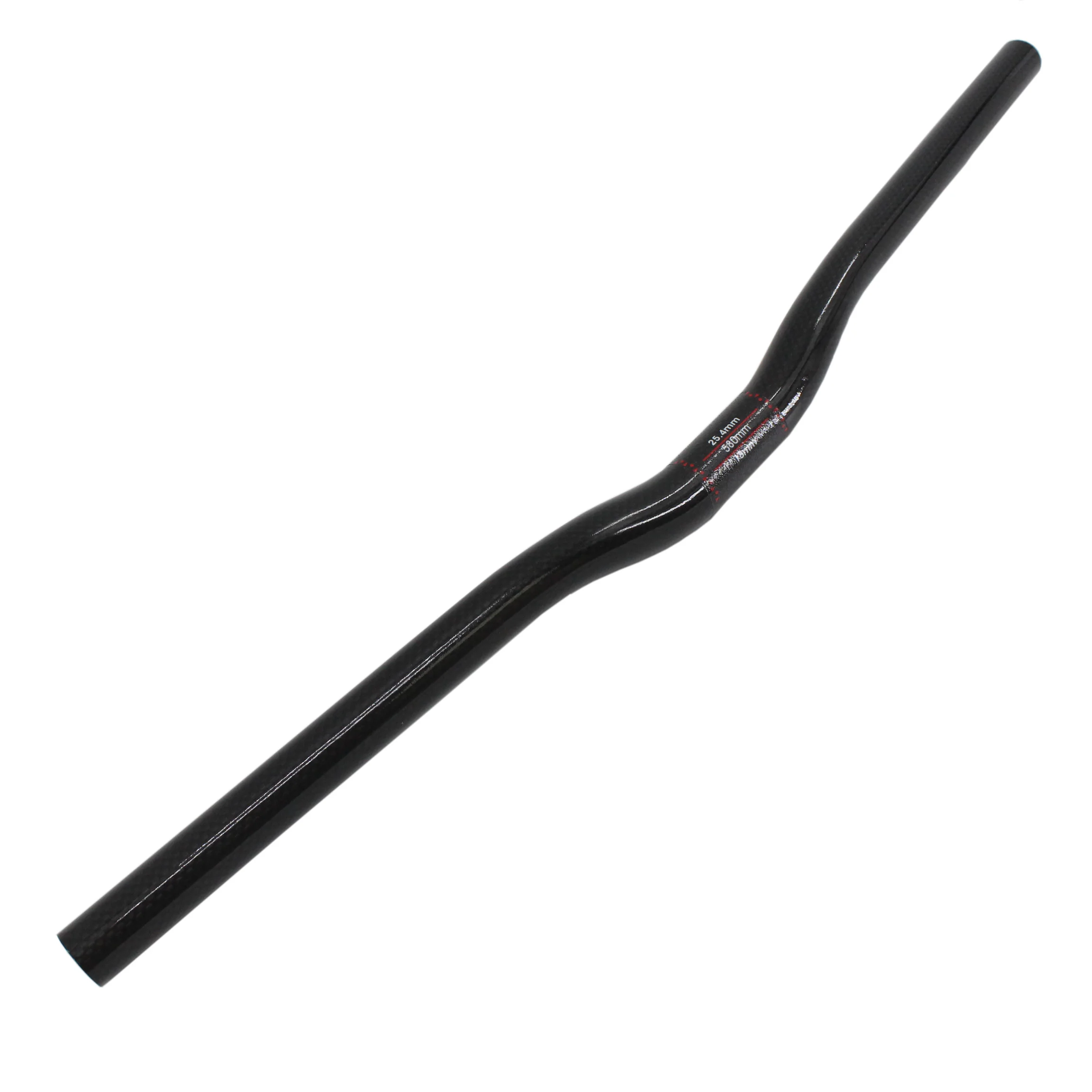 New Mountain bike 3K full carbon handlebar rise swallow shaped carbon bicycle handlebar MTB bike parts 25.4*580-720mm