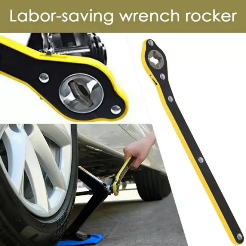 KAISAL Auto Labor-Saving Jack Ratchet Wrench For Car Scissor Jack