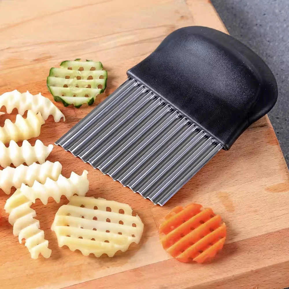 Potato Cutter Chips French Fry Maker Peeler Cut Dough Fruit Vegetable Kitchen Accessories Tool Knife Chopper Crinkle Wavy Slicer fruit slicer vegetable slicer crinkle cutter vegetable cutter potato slicer apple slicer apple cutter potato chip maker potato cutter food slicer