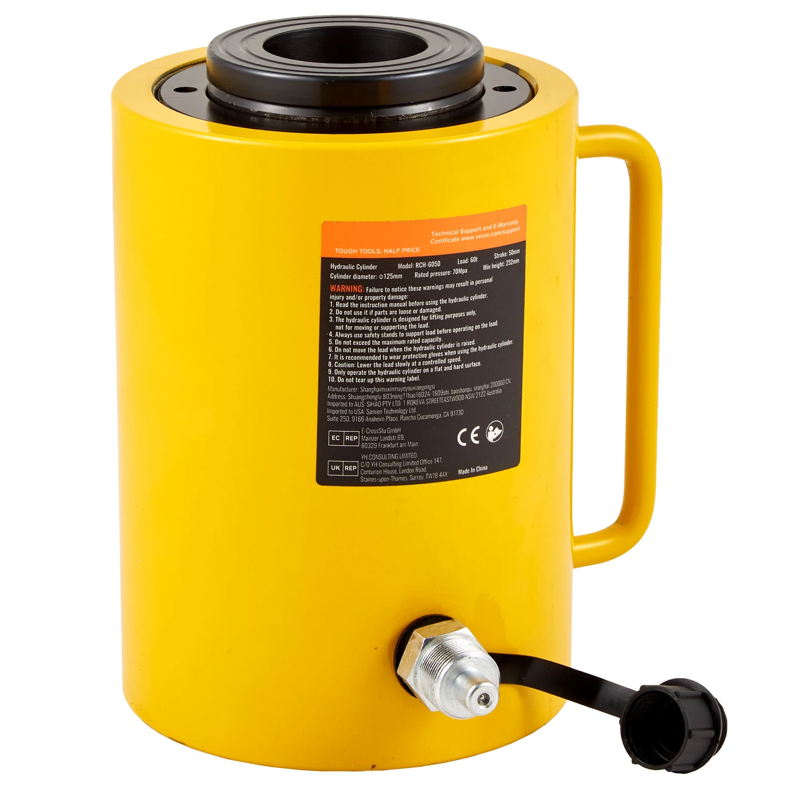 Heavy Duty Hydraulic Cylinder Jack for Industrial Use