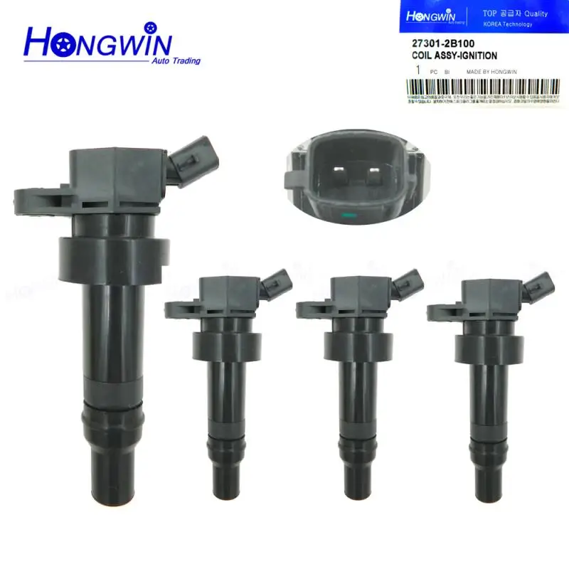 4 Pcs 273012b100 Ignition Coil For Kia Rio Rio5 Ub Kia Soul 1214 1.6l