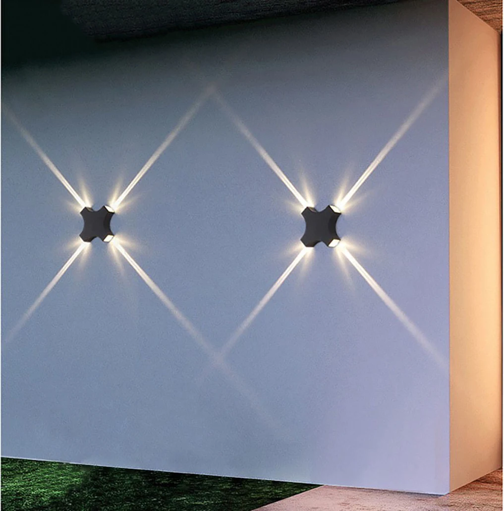 12W AC85-265V LED Wall Lamp Indoor&Outdoor IP65 Waterproof Modern Minimalist Style Lamp Outdoor Wall/Doorway/Garden Lighting