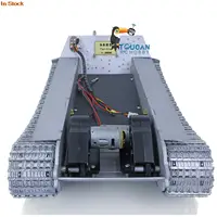 Full Metal RC Tank Chassis for Heng Long 1/16 German King Tiger II Remote Control Tracked Vehicle Steel Gearbox DIY Part TH20560 1
