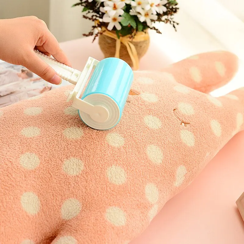Cover Band Washable Reusable Household Cleaning Remover Portable Hair Rolle Clothes Hair Pet Sticky Roller