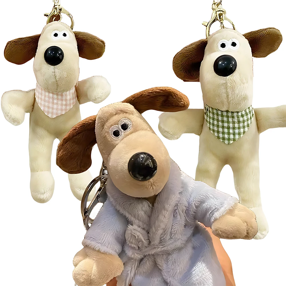 Cartoon Plush Key Pendant Cute Dog Plush Pendant Toy Keychain Girl Gift Cartoon Doll Doll Grab Machine Key