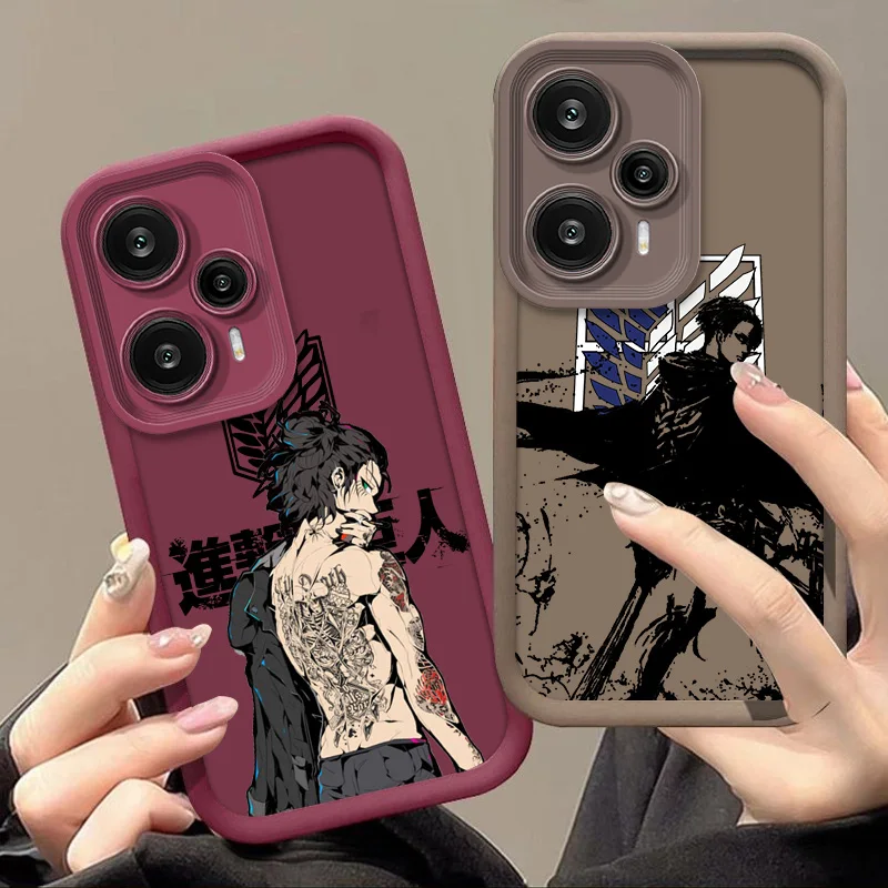 

BttBck On TitBn Bnime For Xiaomi Redmi 9A 9C 10A 10C 12C A1 A2 Note 8 9 10 11S 12 13 Pro Plus Eyes Ladder Phone Case Soft Funda