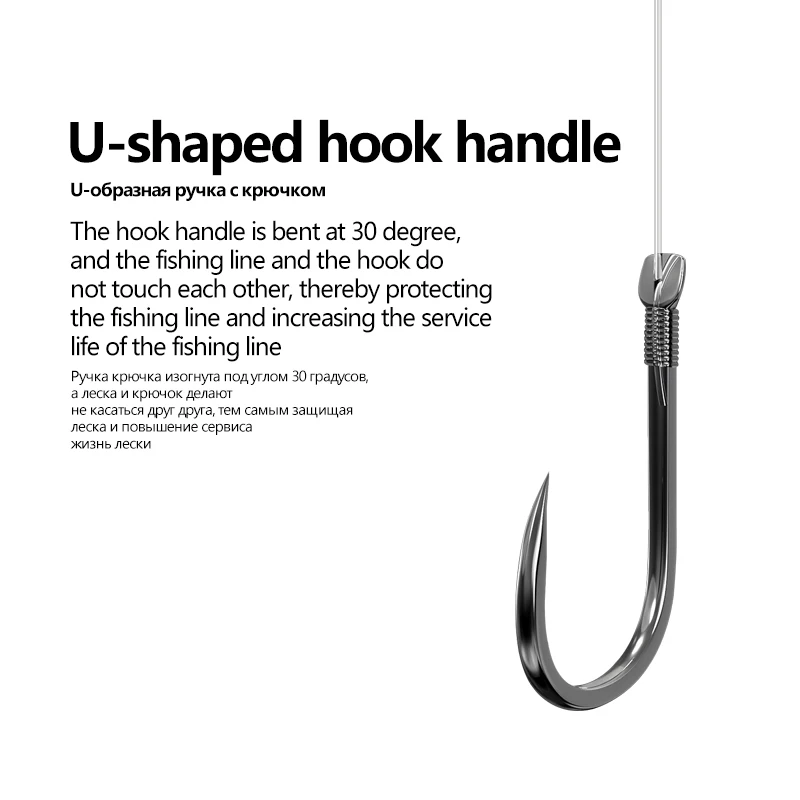 10PCS Stainless Steel Hooks Fresh Water Fishing Barbed Hooks River Lake  Carp Fishing Hooks Tackle Accessories(Jinxiu Brabed)