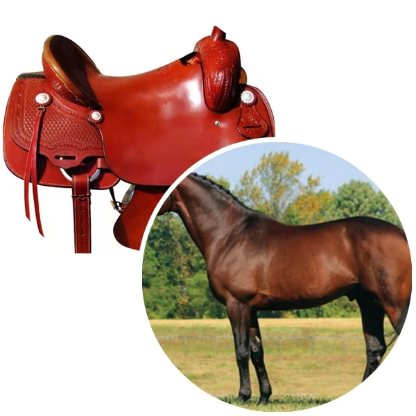 saddles for horses Synthetic Cover Leather Horse Saddles Pad for sale