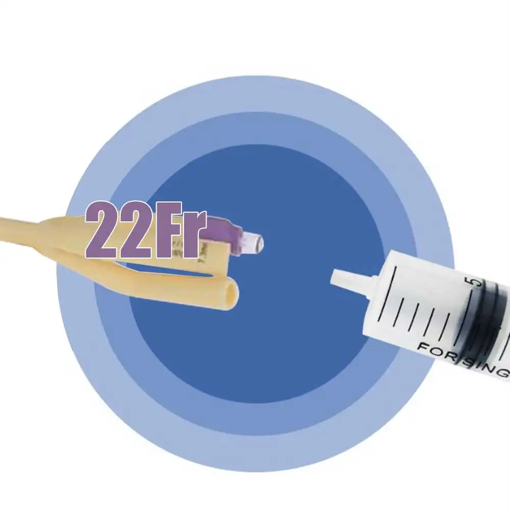 1Pc 3 Way Medical Balloon Latex Foley Catheter Coating Urine Tube Male Urethral Catheter Male/Women/Children Urinary