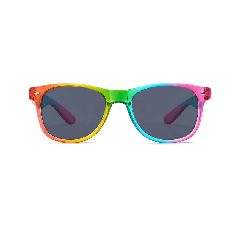 Fashion Sunglasses For Women Retro Driving 90&rsquo;s Vintage Narrow Square Frame UV400 Protection Rainbow