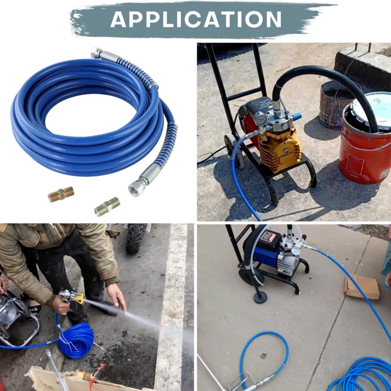 Airless Paint Spray Hose 1/4" High Pressure Universal Paint Sprayer Flexibl...