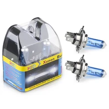 전조등h4 H4 램프 12V 할로겐 전구 자동차 헤드라이트 전구 H4 55w 100w 전구 2 개 6000k, 자동차 헤드라이트 H4 할로겐 액세서리