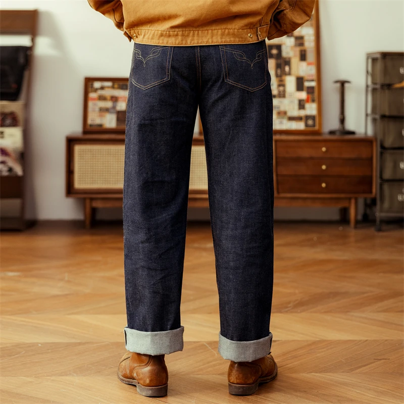 Red Tornado Noir Collection Jeans Tinti In Indaco Naturale Pantaloni In Denim Cimosa Da 14 Once