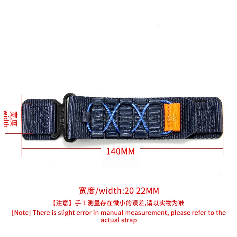 COROS Outdoor Adventure Sweatproof Breathable Nylon Watch Strap with Velcro Quick Release