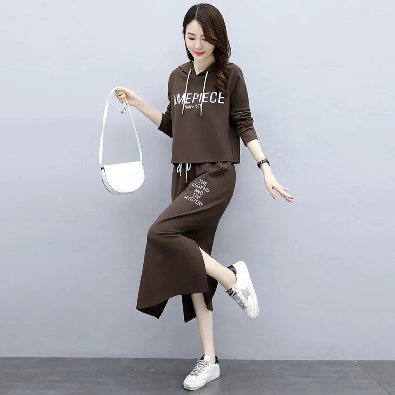 Women Hooded T-Shirt And Sports Pant Sets Female 2022 Summer New Korean  Fashion Temperament Thin Two Piece Suit Elegant White - AliExpress