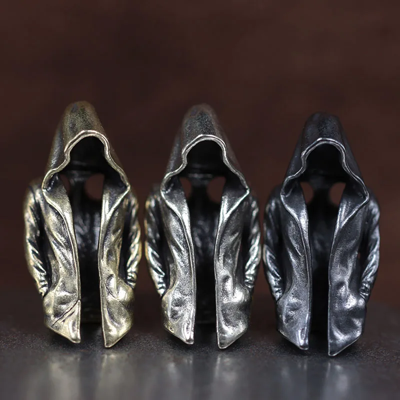 Cloak Brass Knife Beads EDC DIY Paracord Woven Bracelets Lanyard Pendants Accessories Outdoor Tool Hangings Charms