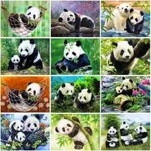 

DIY Panda 5D Diamond Painting Full Square Drill Animal Embroidery Cross Stitch Mosaic Kits Home Decor Wall Art Christmas Gift