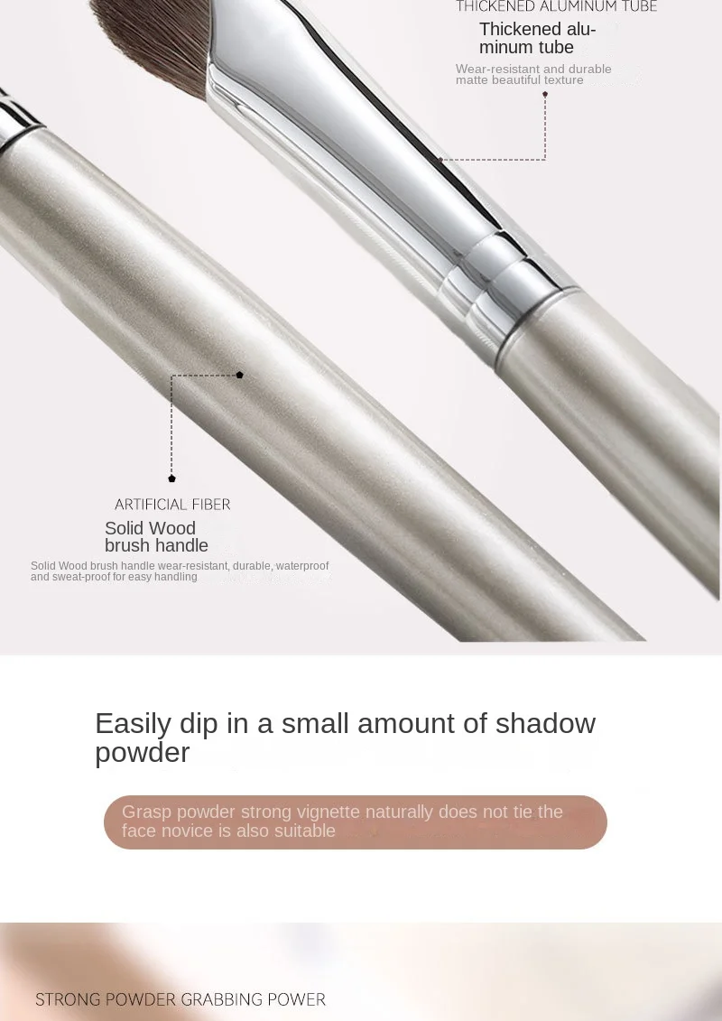 Description Picture 4 of itemNose Contour Brush Flat Nose Contour Brush Angled Contour Makeup Brush Natural Hair Angled Contour Shadow Smudge Makeup Brushes