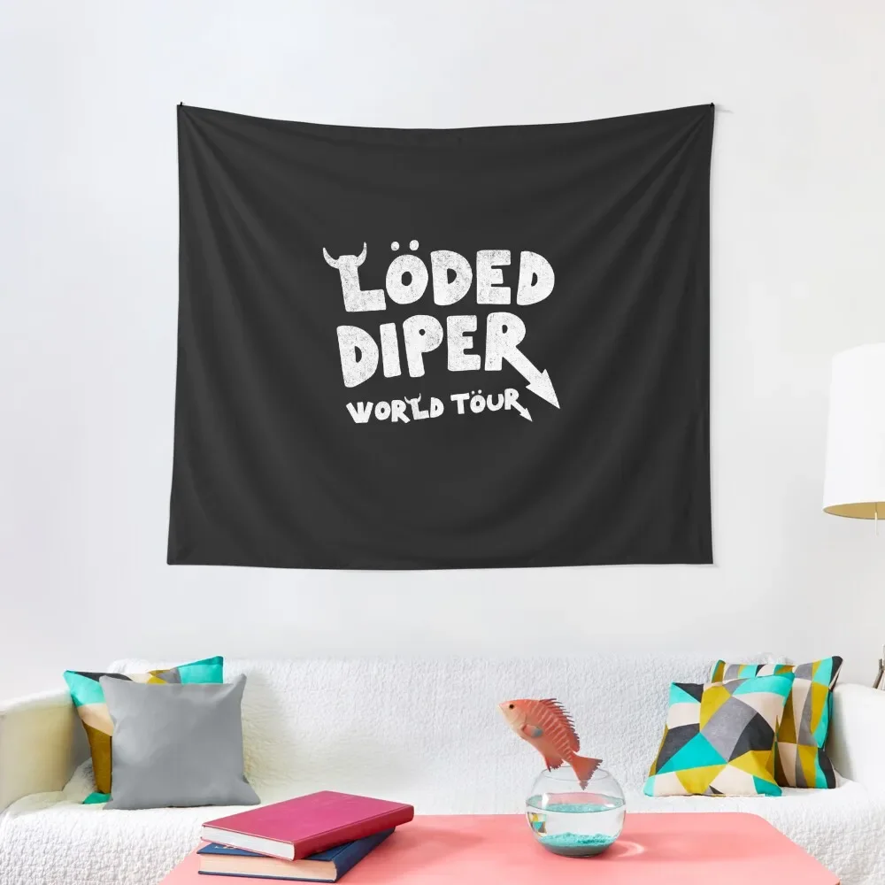 

Loded Diper World Tour - vintage original design Tapestry Room Decor Aesthetic House Decor Wall Decor Hanging Tapestry