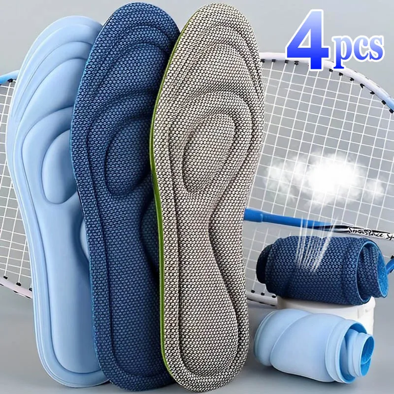 

Men Memory Foam Orthopedic Insoles for Shoes Antibacterial Deodorization Sweat Absorption Insert Sport Shoes Running Pads Unisex