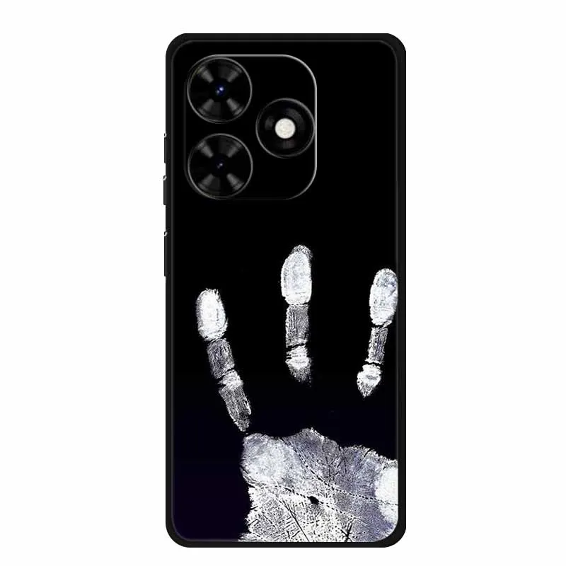 Luxury TPU Silicone Soft Back Cover with Floral Design - Shockproof Phone Case