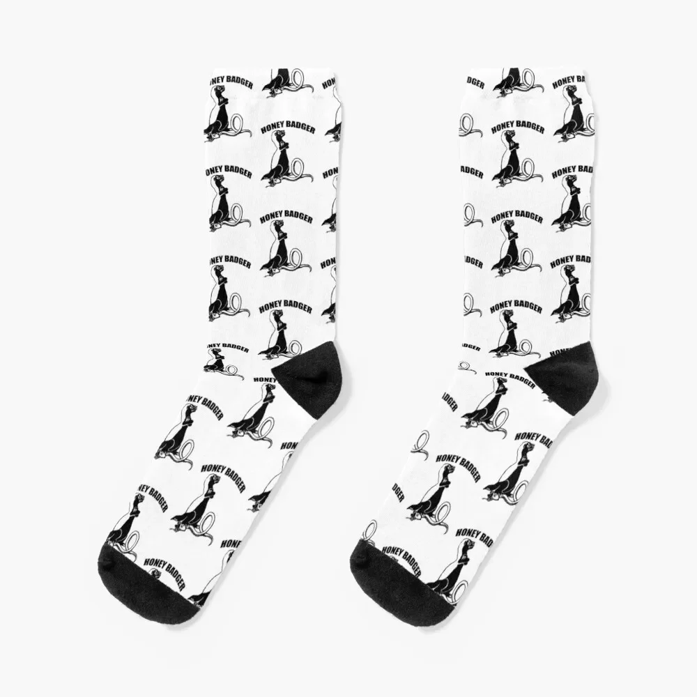

Honey badger - 2 Socks cartoon Non-slip Men's Socks Luxury Women's
