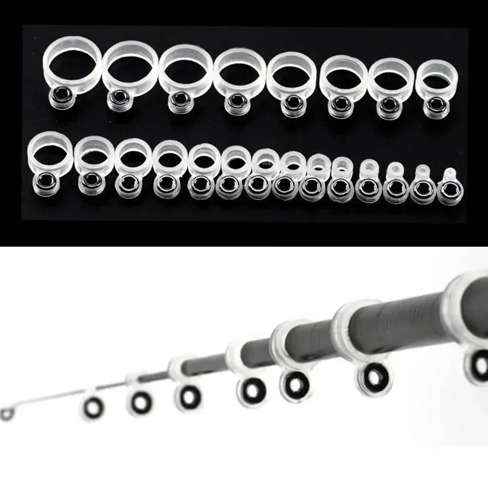 Outdoor Fishing Fishing Rod Wire Eye Ceramic O Ring Tip Silicone Universal For Rock Fishing/Beach High Quality