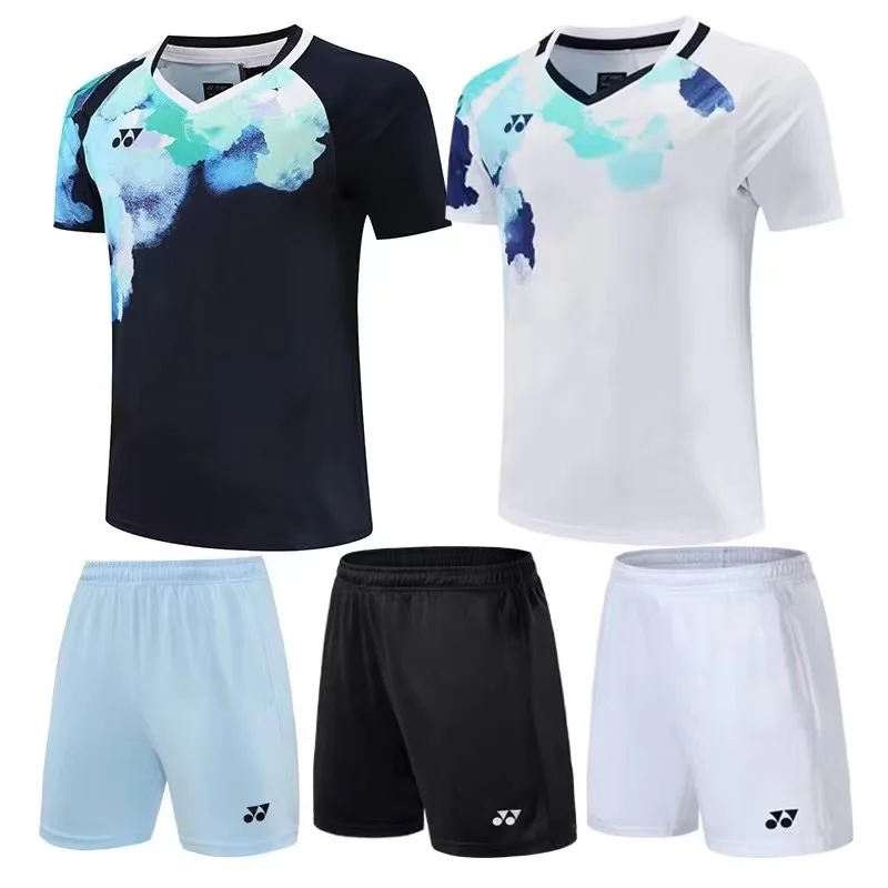 Yonex Badminton Uniforms Men Women Quick-drying Breathable Sweat-absorbent Short-sleeved Competition Training Uniforms badminton uniforms