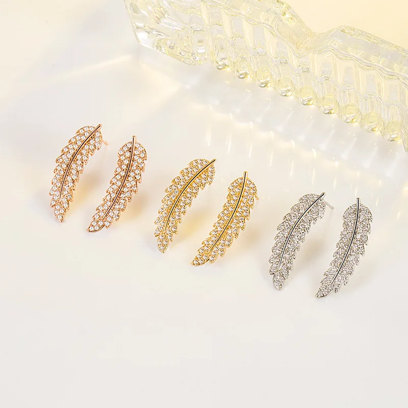 

100% 925 Sterling Silver Diamond Earring Females Aros Mujer Oreja Orecchini Mainland China Diamond Orecchini for Women Earrings