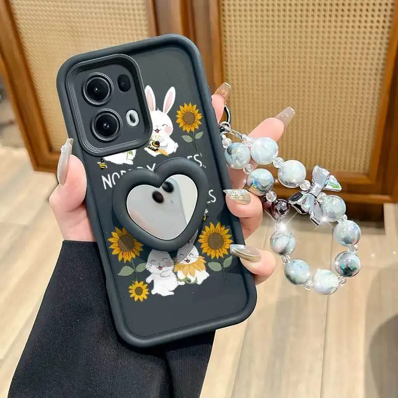 Real Sunflower Phone Case Set with Lanyard and Stand - 3 Piece Set