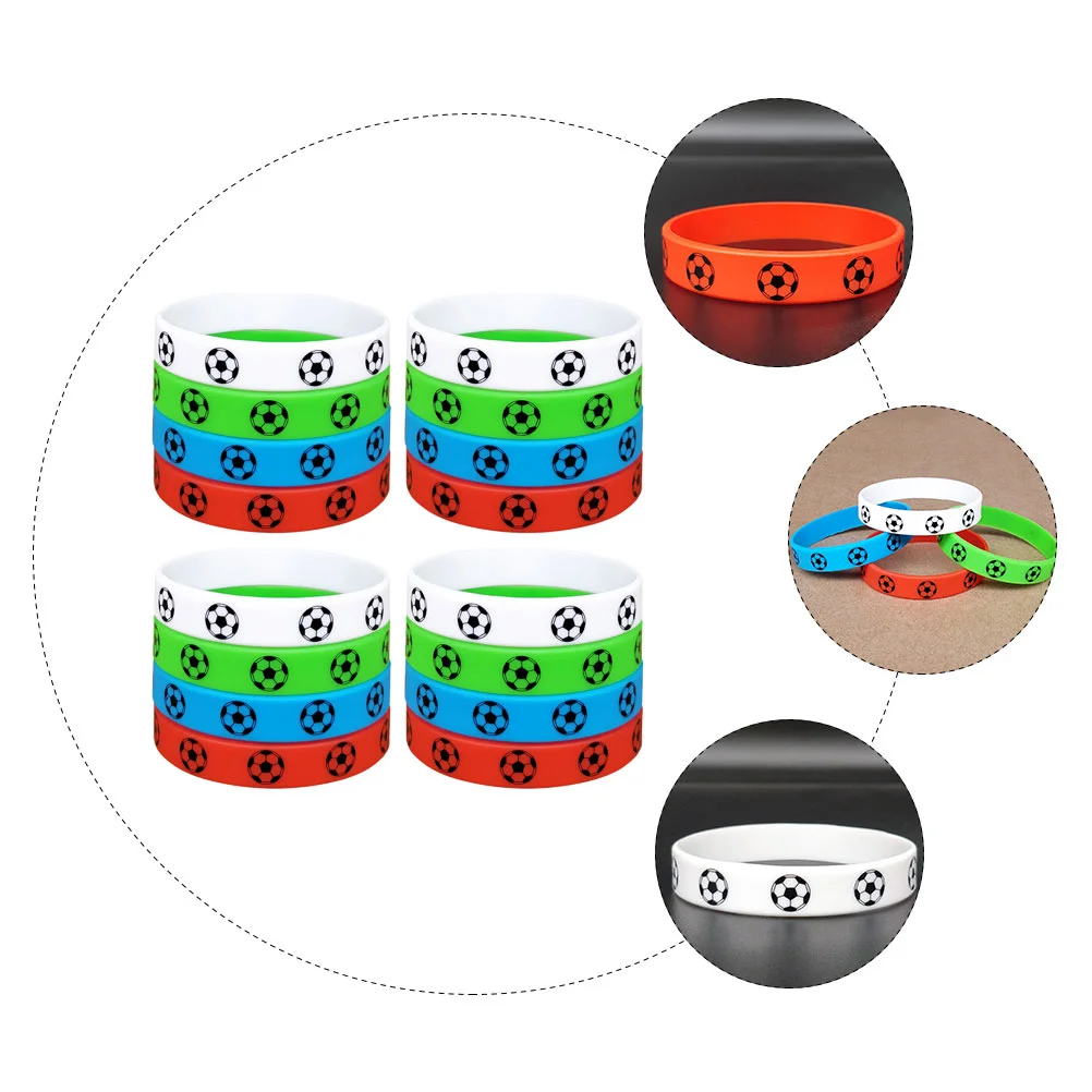 

Football Silicone Wristbands Stretch Wrist Bands Soccer Game Bracelets Soccer Accessory Chic Male for Fans Wristbands 