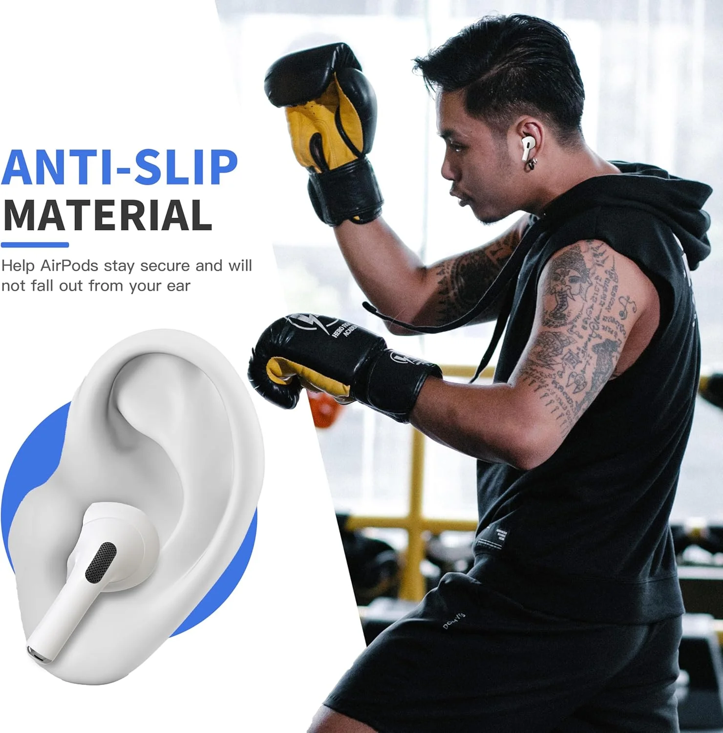 KUTOU 3 Pairs Silicone Ear Tips For Apple AirPods 4th Cover Anti-Slip Eartips For AirPods4 Protective Sleeve With Cleaning Pen