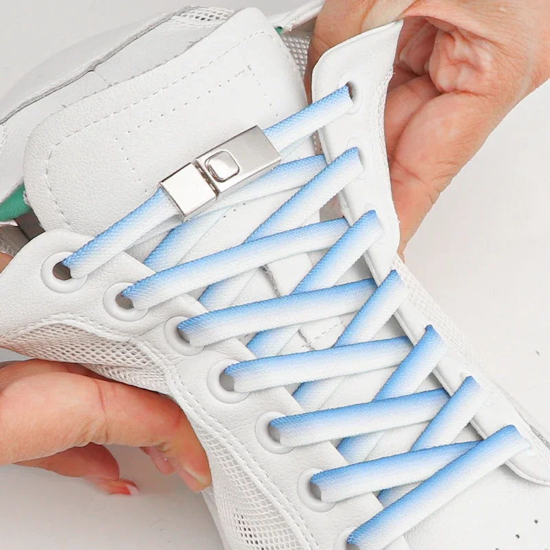 Lacet élastique Lacets Pour Sneakers Lacets élastiques Fins Noir