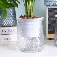 Self Watering Plant Pots, Lazy Hydroponic Water Absorbing Flower Pot, Mini Succulent Planter Tabletop Vase, Home Bonsai Decor 3