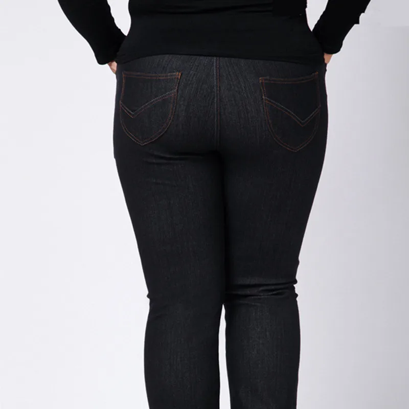 9XL 8XL 6XL 5XL 150KG Plus Size Women Long Jeans Girls High Waist
