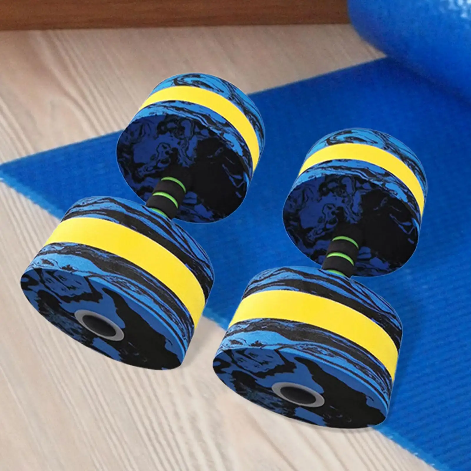 2x Aquatic Dumbbells Lightweight Aerobic Exercise Water Dumbbells for Indoor