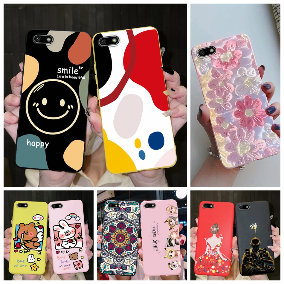 Cover Nero per Huawei Y5 2019 Silicone Morbido Disegni Universo Spazio
