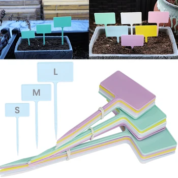 18/24PCS 117MM 147MM 175MM Plant Labels Tags Plastic Waterproof Anti-UV Clean Reuse Diy Garden Decorating Tools Sign  Stakes Too