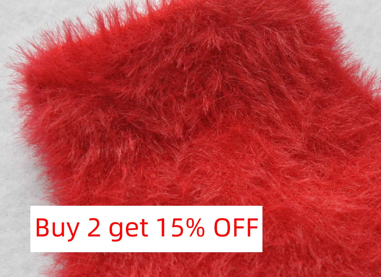 3-6 Years Old Winter Gloves for Child Solid Imitation Mink Hair Five Fingers Mittens Kindergarten Keep Warm Soft Knitting Glove
